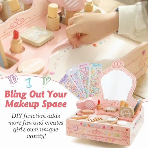 Title 6, Nordic Style Girl Princess Play House Makeup To...