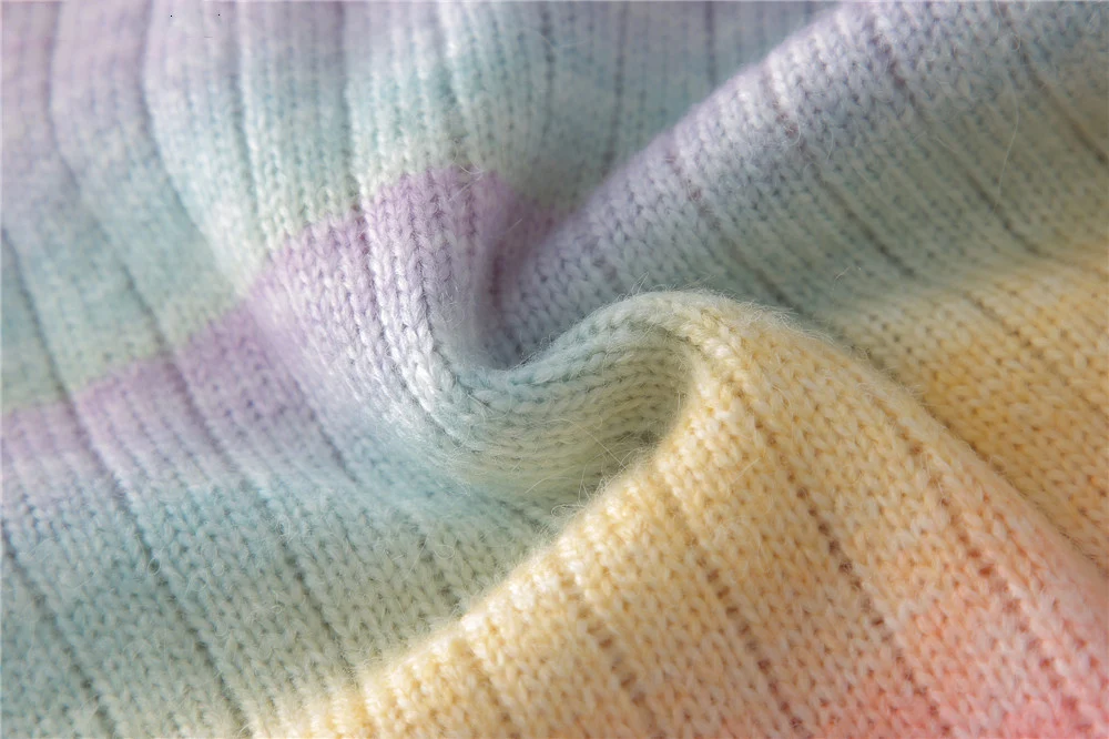 Title 9, Suéter arco-íris tie-dye degradê irregular de m...