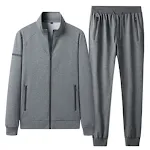 Men's Sports And Leisure Suit Stand Collar Cardigan Top. Comfortable and stylish for sports and leisure activities. Mode — photo 3