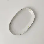 Oval long plate