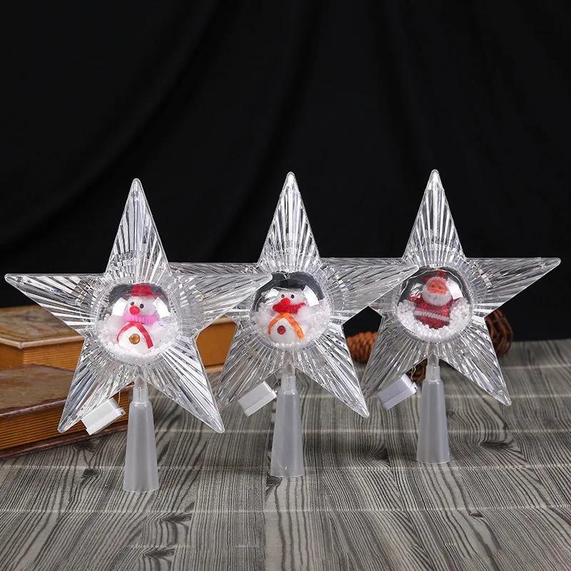 Plastic Interior Five-pointed Star Christmas Tree Decoration Ornaments. Lightweight and reusable star ornaments for a fe — photo 1