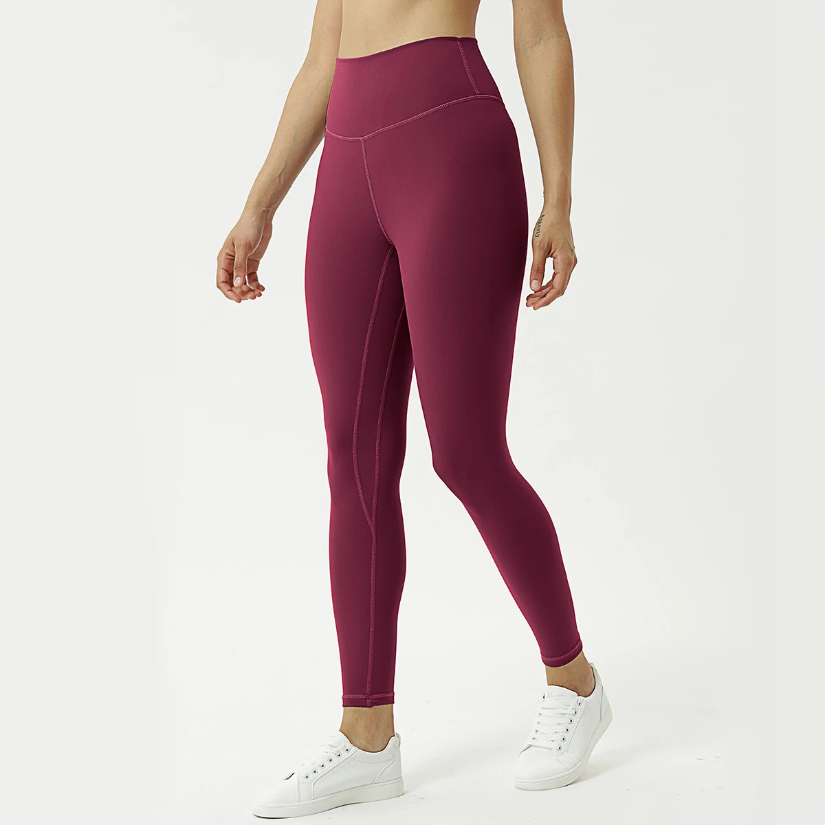 LULU High-Waisted Yoga Pants for Women, Tight Fit, Hips and Abdomen Control, Fitness Leggings. Ninth Pants. — photo 4