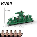 Compatible Building Blocks MOC World Of Tanks KV99 KV-44 Model, Boy's Birthday Gift, Build and Recreate Tank Battles! — photo 14