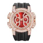 Rose gold with black band