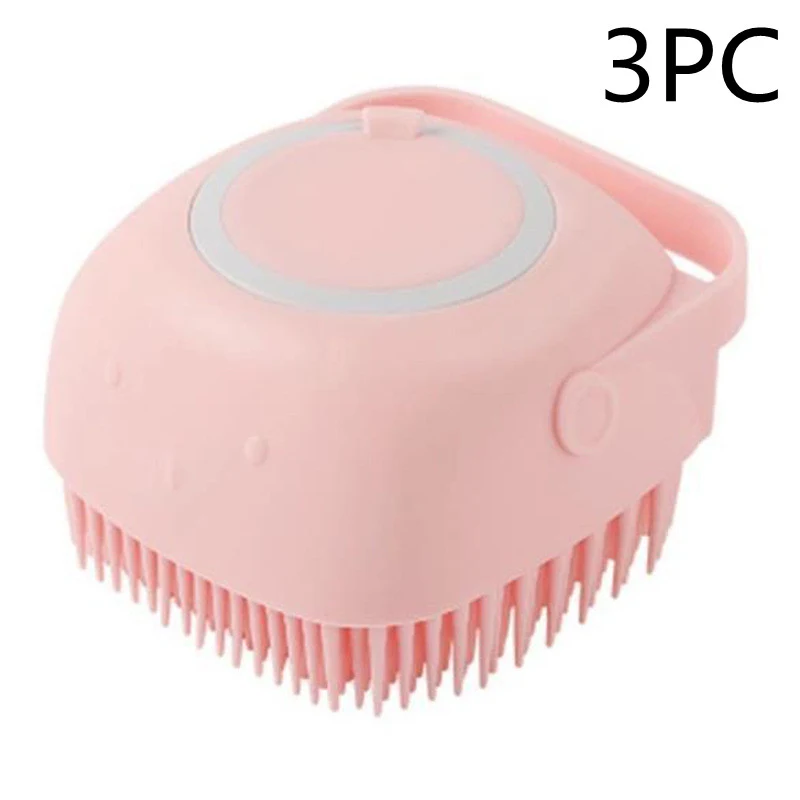 Luva de massagem de banho para cães em silicone, escova e pente. Ferramenta de limpeza para animais, shampoo para cães e higiene canina. — foto 10