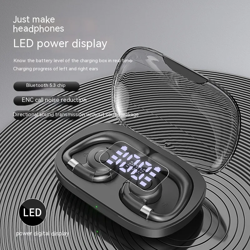 Title 2, Non-entry ear-mounted sports digital display no...