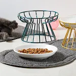 Cat Lift Bowl With Metal Stand Pet Ceramic Food Snacks Feeding Elevated Feeder Kitten Puppy Dish Dog Supplies Accessorie — photo 3