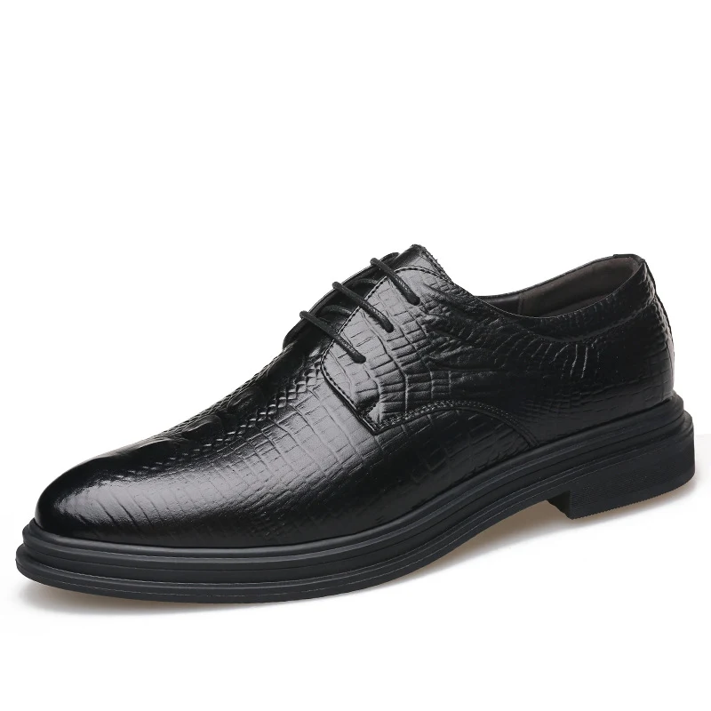 Formal Business Lace Up Men's Low Top Leather Shoes. Stylish and comfortable footwear for professional settings. Perfect — photo 6