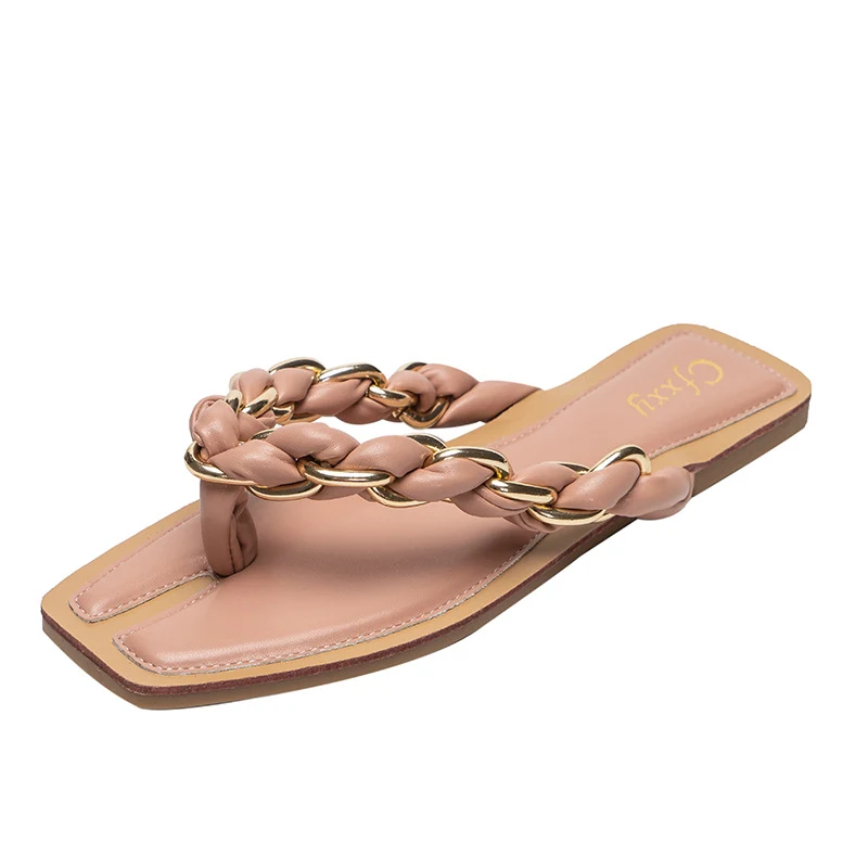 Plus Size Strandflache Damen Sandalen, Bequeme Sommer Schuhe für den Strand, Flache Sandalen für breite Füße, Stilvoll und Praktisch — foto 2