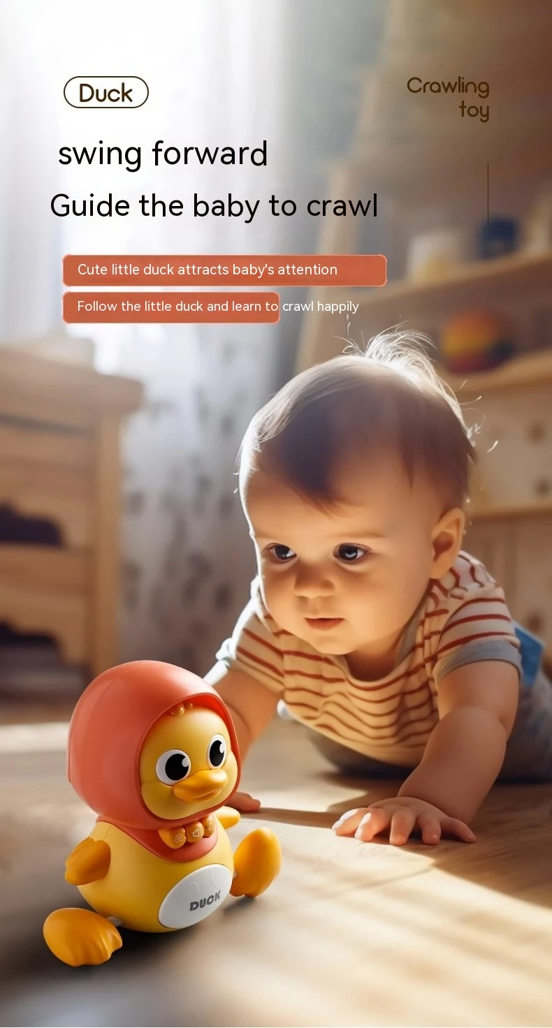 Electric Climbing Duck, Walking Swing Chicken, Moving Butt Duck Toy for Babies and Children, Fun and Engaging Playtime — photo 6