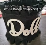 White rubber black