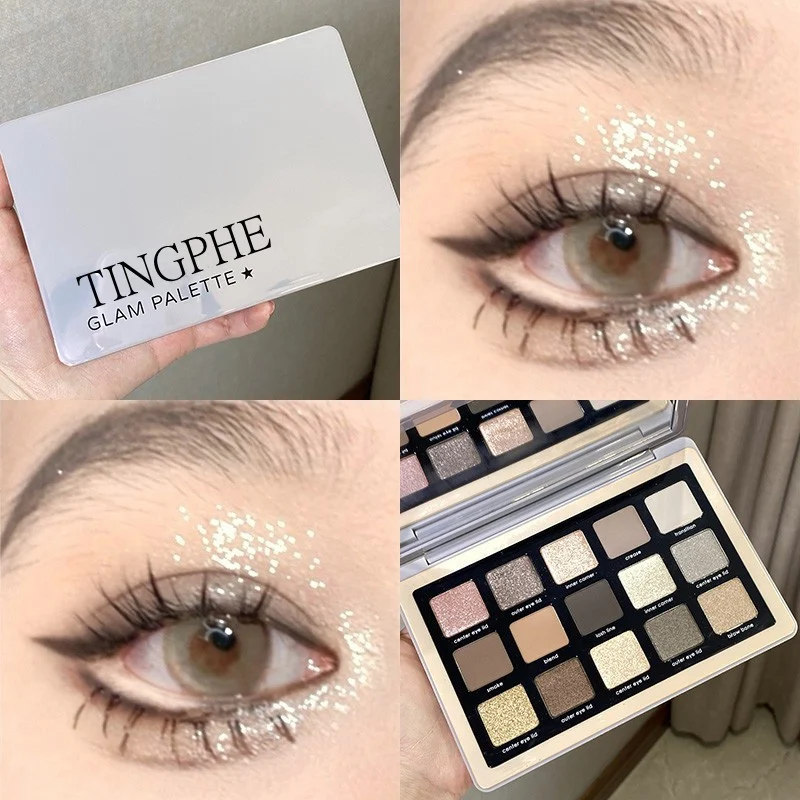 Cement Rose Retro Earth Holding Color Eye Shadow Plate featuring earth-toned shades that last, perfect for creating long — photo 4