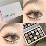 Cement Rose Retro Earth Holding Color Eye Shadow Plate featuring earth-toned shades that last, perfect for creating long — photo 4