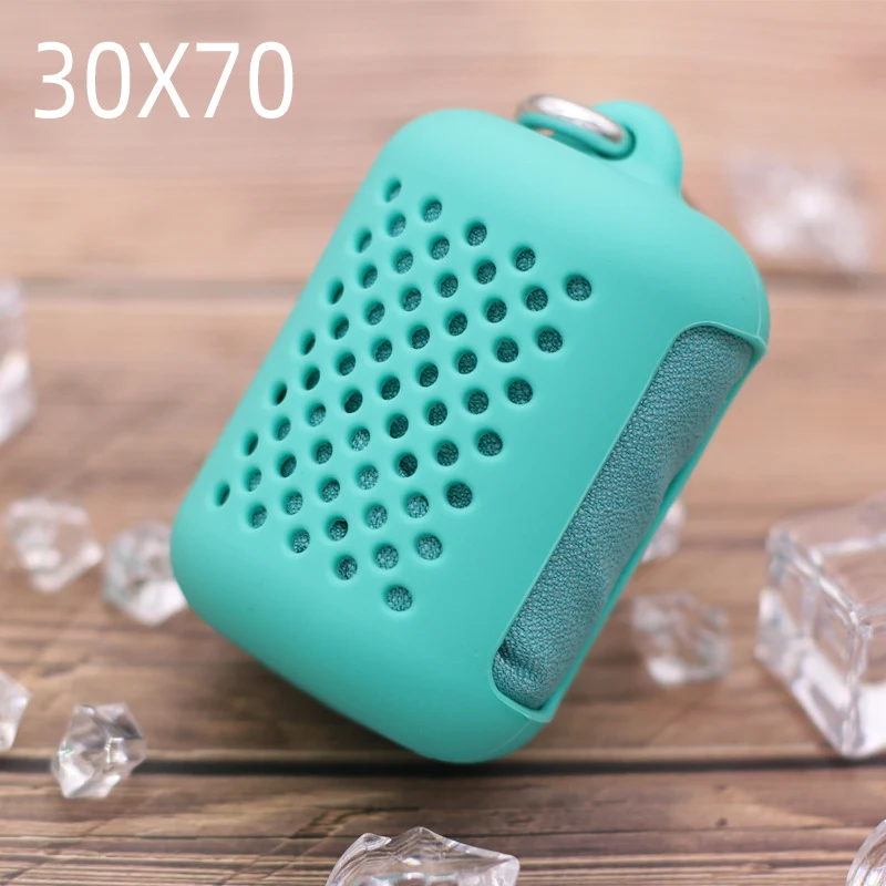 Title 5, Portable Outdoor Mini Sports Face Hand Towel. Q...