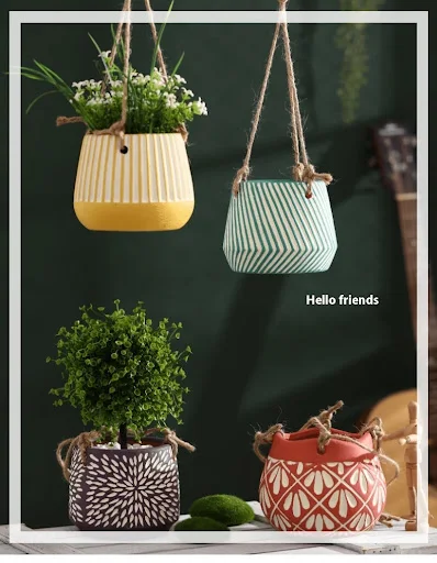 Title 1, Creative Hanging Cradle for Green Radish Succul...