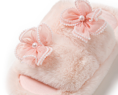Title 3, Womens Flower Parallel Bars Cotton Slippers In...
