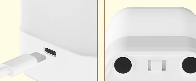 Title 2, Charging Touch Hexagonal LED Small Night Lamp. ...