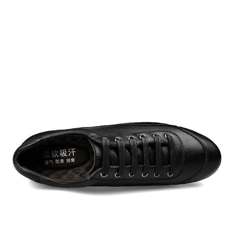 Men's casual shoes in genuine leather and cotton — comfortable, breathable and stylish, perfect for everyday wear and al — photo 2