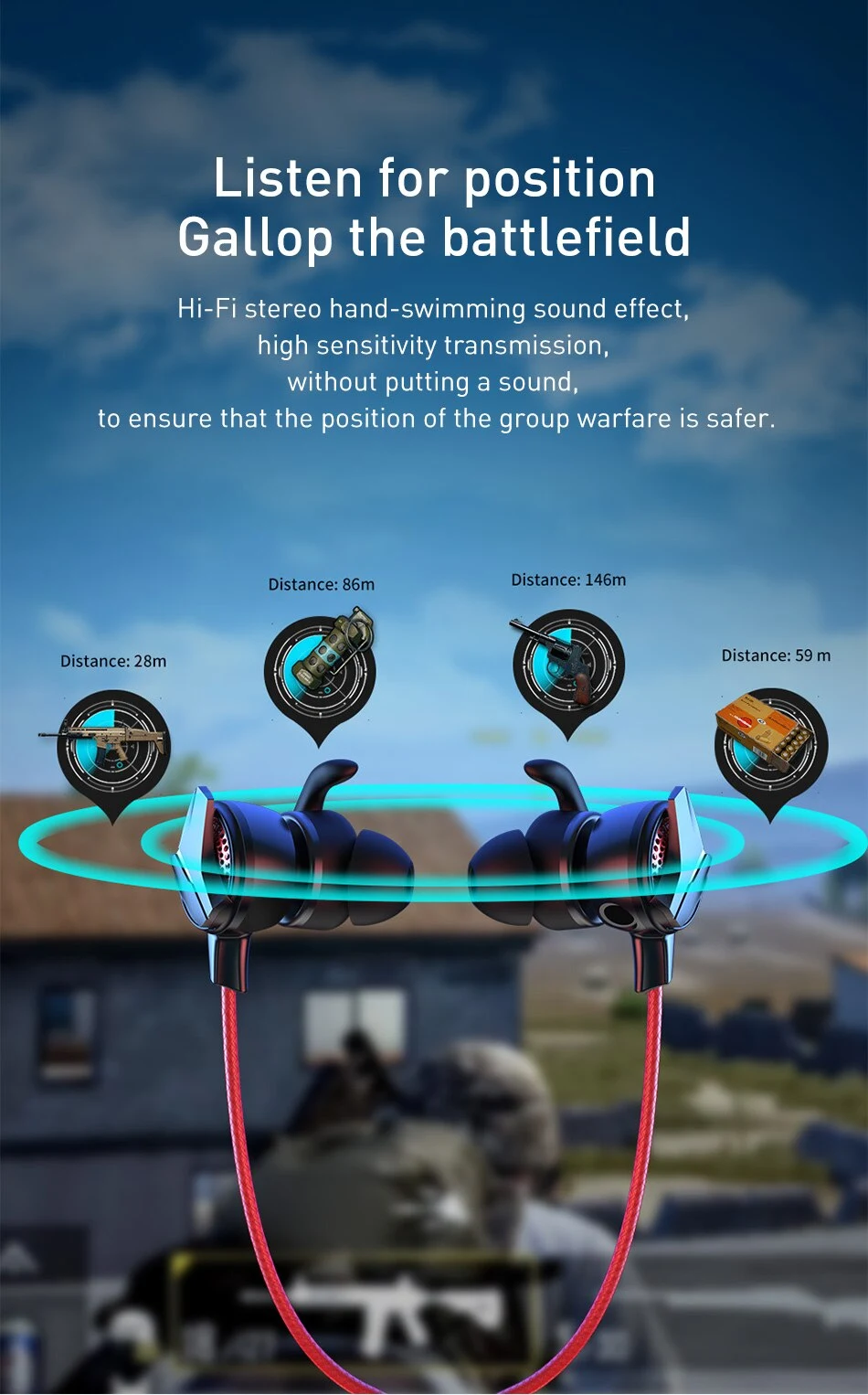 Title 4, Wired headset for clear sound and superior comf...