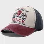 Wine Red Brim Green Hat Body