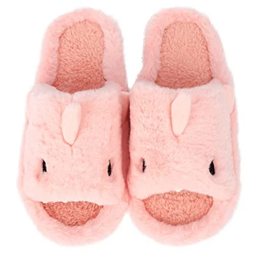 Winter Couple Household Indoor Shark Cotton Slippers Female, warm and cozy, perfect for indoor use, comfortable and soft — photo 1