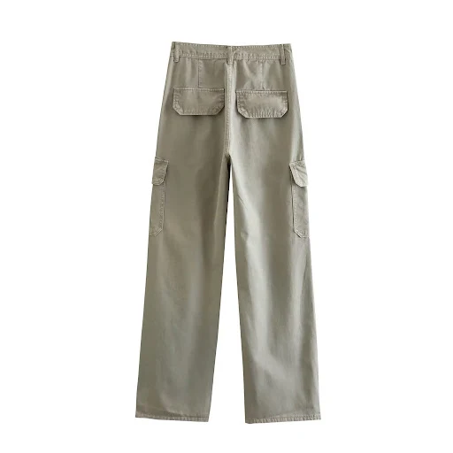 Title 13, Womens Straight Solid Color Pocket Loose Casua...