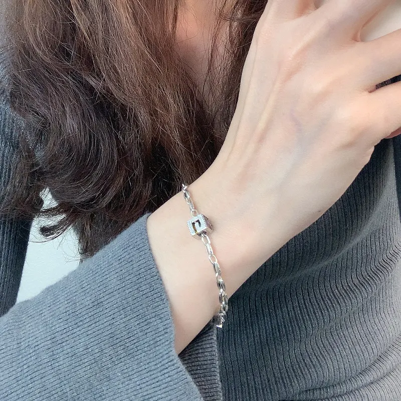 Nova Pulseira de Prata Esterlina S925 para Mulheres Design Elegante e Durável Jóia Feminina Perfeita para Presentear e Usar Sempre — foto 4