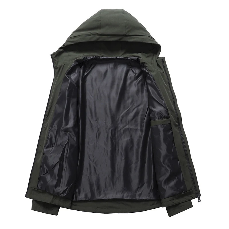 Jaqueta casual masculina de cor sólida, perfeita para um visual moderno e despojado. Conforto e estilo para o dia a dia, adquira a sua! — foto 1