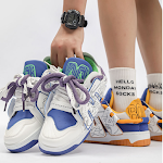 Lage mond niche letter broodschoenen — Comfortabele, stijlvolle en unieke schoenen voor dagelijks gebruik, maak een statement. — foto 9