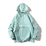 Jaqueta com capuz estilo Hong Kong outono para casais, estampa de letras soltas, bolso grande transparente. Conforto e estilo para o dia a dia. — foto 22