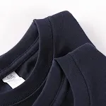 Camiseta japonesa básica branca de gola redonda e manga longa, com algodão grosso. Unissex, perfeita para uso diário e em camadas. Conforto garantido. — foto 6