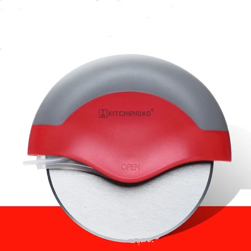 Title 1, Stainless steel roller pizza cutter Effortlessl...