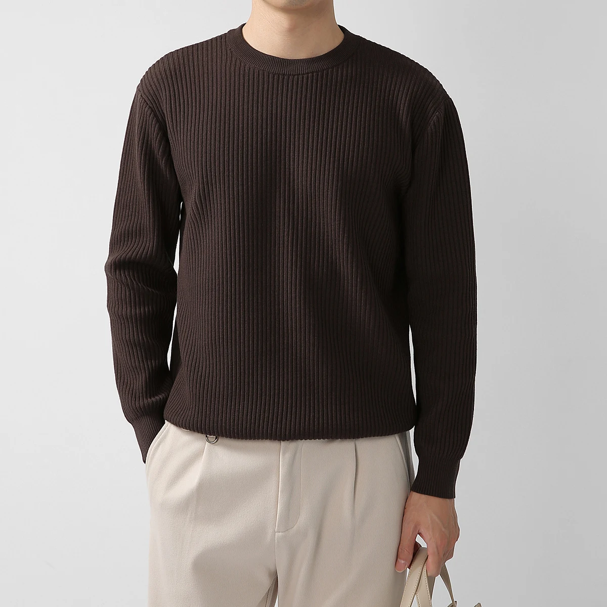 Japanse retro losse en luie casual top in Koreaanse stijl met textuur. Zorgt voor een comfortabele en trendy look, ideaal voor dagelijks gebruik. — foto 2