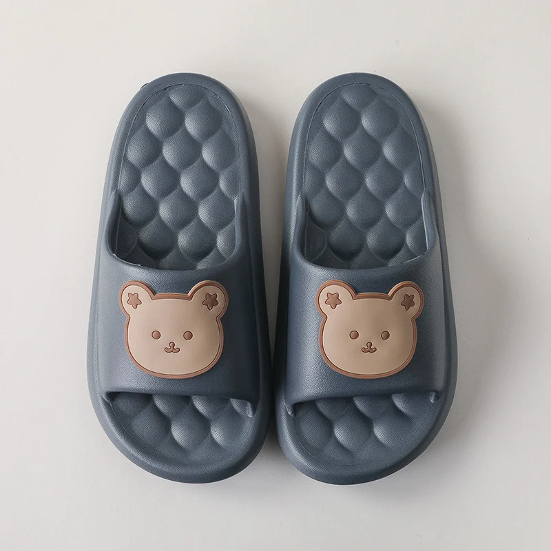 Bear Home Shoes Bubble Design Massage Slippers Soft Bathroom Slippers Comfortable Home Wear for Relaxing Feet — photo 4