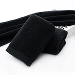 Black Cotton Towel Set, 21 Pieces, Soft & Absorbent, Durable for Everyday Use in Bathroom or Spa. Luxurious & Comfortabl — photo 1