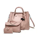 Bolsa de madrepérola com detalhes de tassel Elegância e brilho natural para eventos especiais. Um acessório sofisticado que complementa seu look com charme. — foto 2