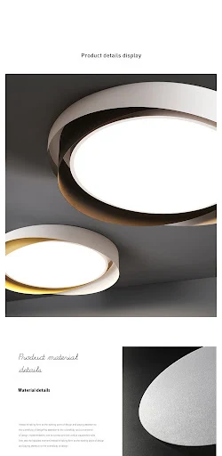 Title 9, Lampe plafond de chambre à coucher de luxe légè...