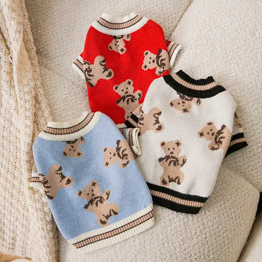 Title 8, Simple Warm Knitted Sweater for Pet Dogs. Keeps...