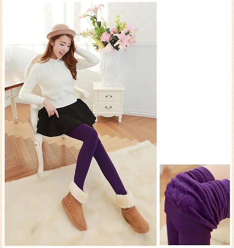 Title 27, Leggings termici spessi foderati in pile, stile...