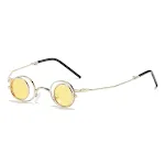 Round Frame Folding Sunglasses, Easy to Carry, Small Frame, Perfect for Travel and Daily Use, providing UV protection an — photo 2