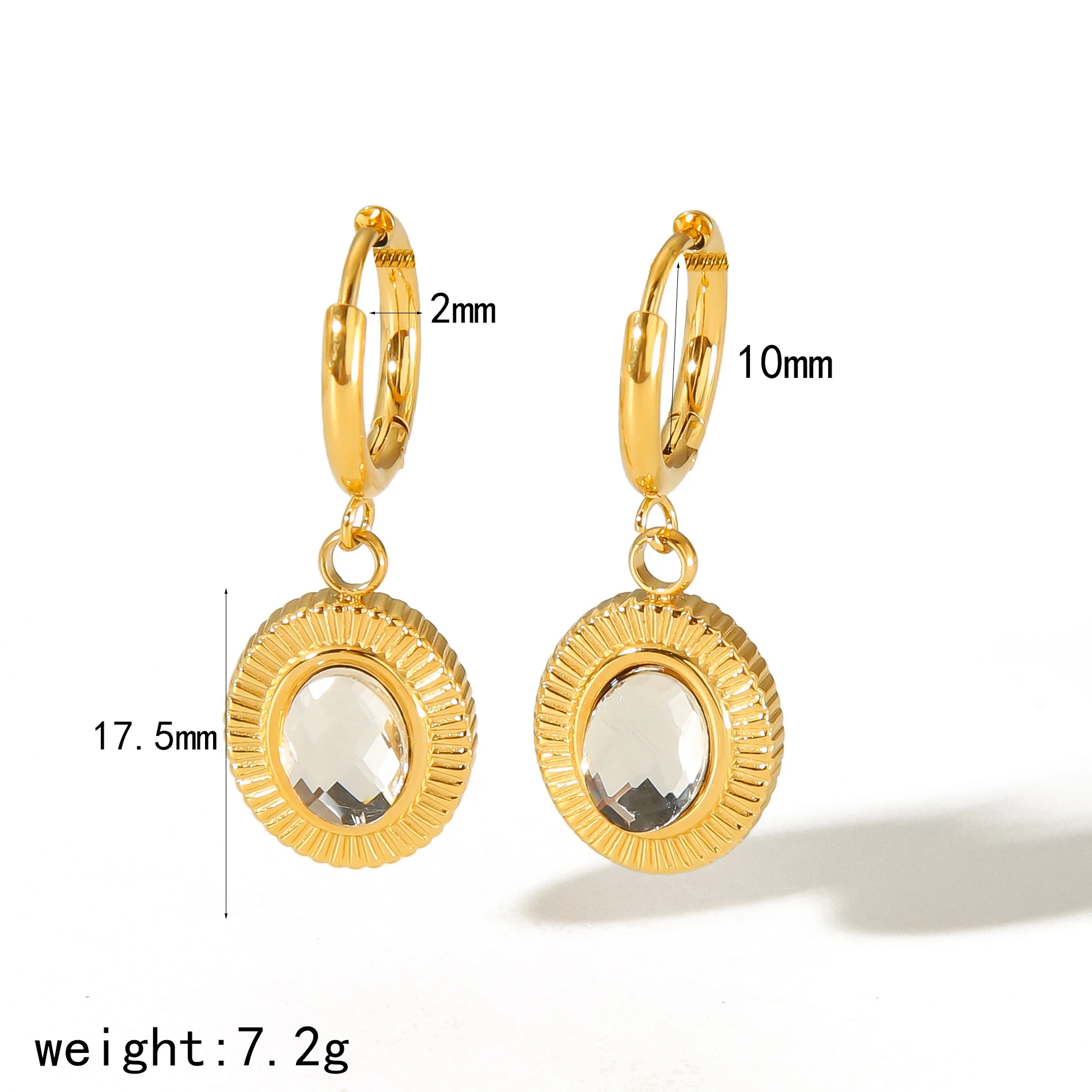 Anel de aço titânio com zircônia ovalada para mulheres, design de nicho, joia elegante e moderna, presente ideal. — foto 11