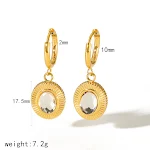 Anel de aço titânio com zircônia ovalada para mulheres, design de nicho, joia elegante e moderna, presente ideal. — foto 11