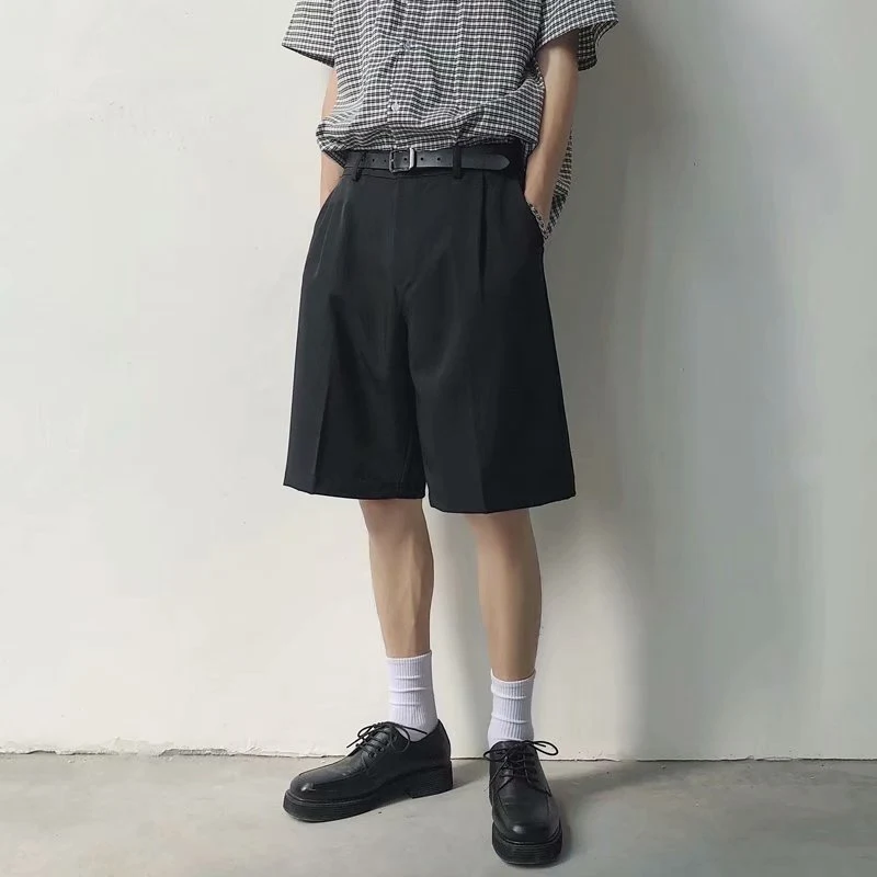 Men's Ice Silk Quick-drying Shorts Big Summer Pants Fashion Five-point Pants Loose Casual Solid Color Trousers Cool and — photo 1