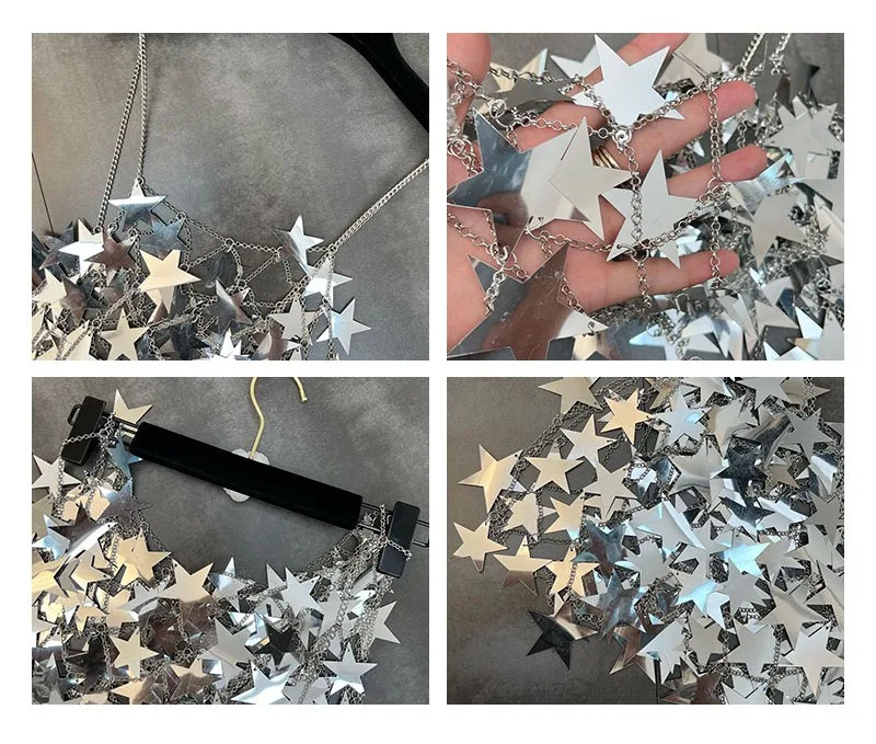 Title 10, Metallic Five-pointed Star Skirt Suit