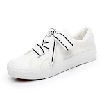 Women's Spring All-Match White Shoes Korean Harajuku Style Canvas Sneakers Student Board Shoes Comfortable and Stylish. — photo 4