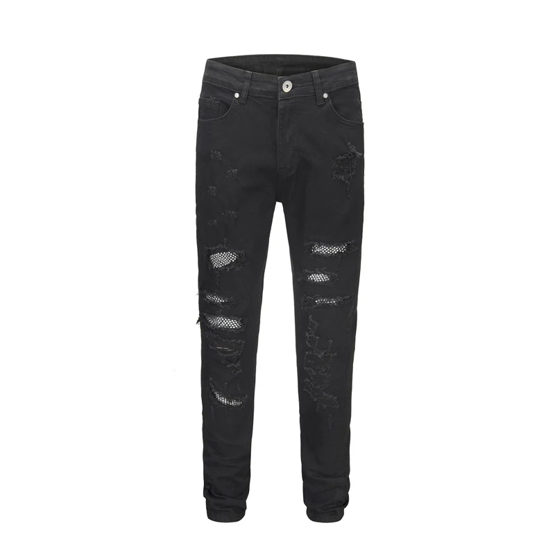 Title 3, Paint splash trousers hot drilling ripped jeans...