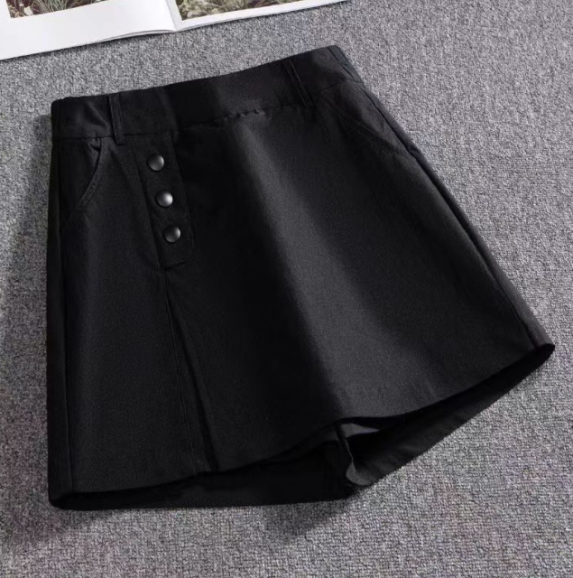 Shorts Saia Femininos Literários Novos de Perna Larga Conforto e Elegância Design Moderno Perfeitos para o Verão e Looks Casuais. — foto 5