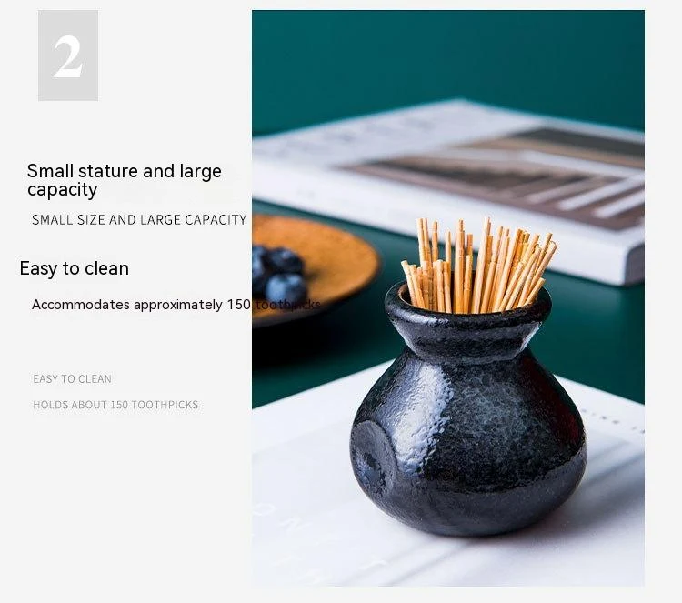 Title 10, Japanese Style Toothpick Box Cute Ceramic Pot f...