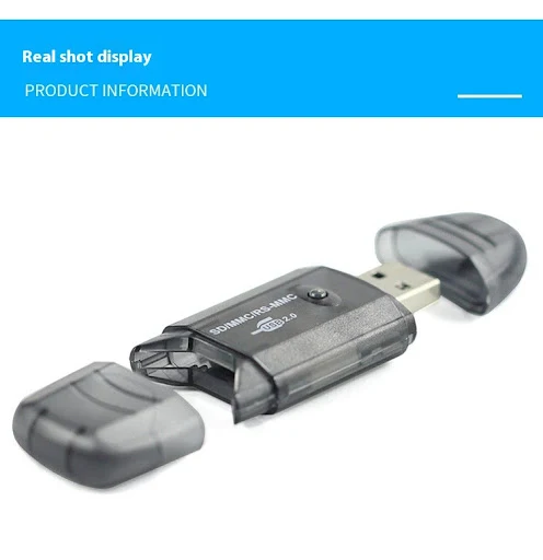 Title 16, Creative LED Transparent USB Card Reader Effort...