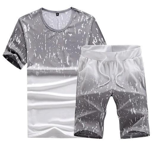 Title 3, Short Sleeved Suit Mens Summer Leisure Sports ...